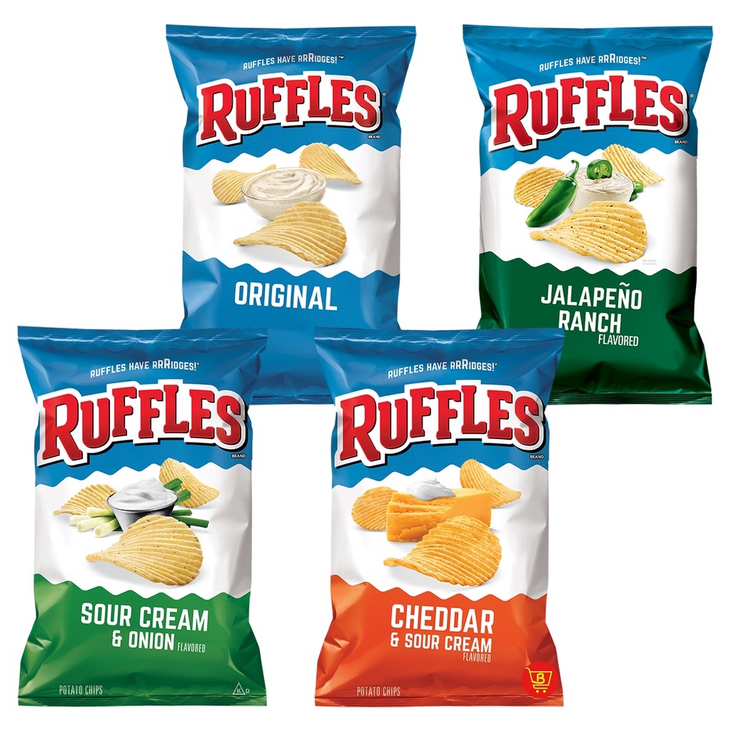 Jual Ruffles Original / Flamin Hot / Jalapeno / Sour Cream Cheddar ...