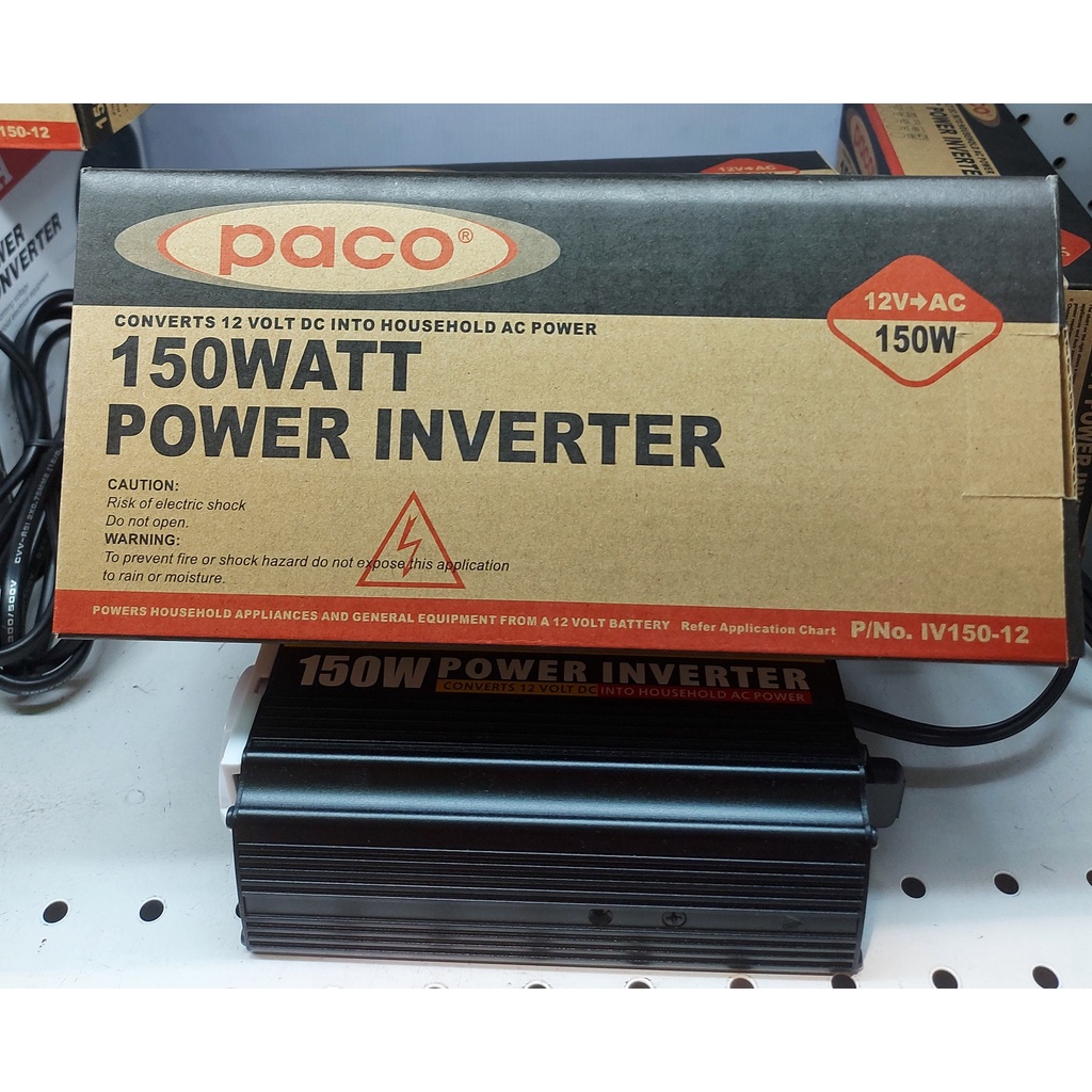 POWER INVERTER 150W / ALAT SUPLAI ARUS LISTRIK  12V / RUBAH LISTRIK DC - AC