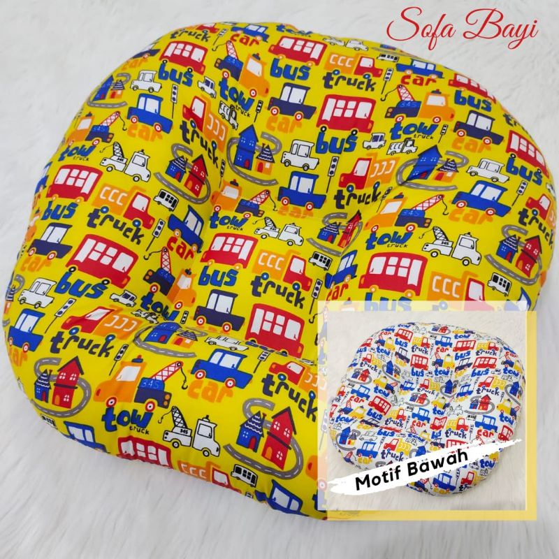 Sofa Bayi/Sofa Bayi Empuk/Sofa Bayi Multifungsi/Sofa Bayi Murah/ Sofa Bayi Jumbo-TRUCK YELLOW