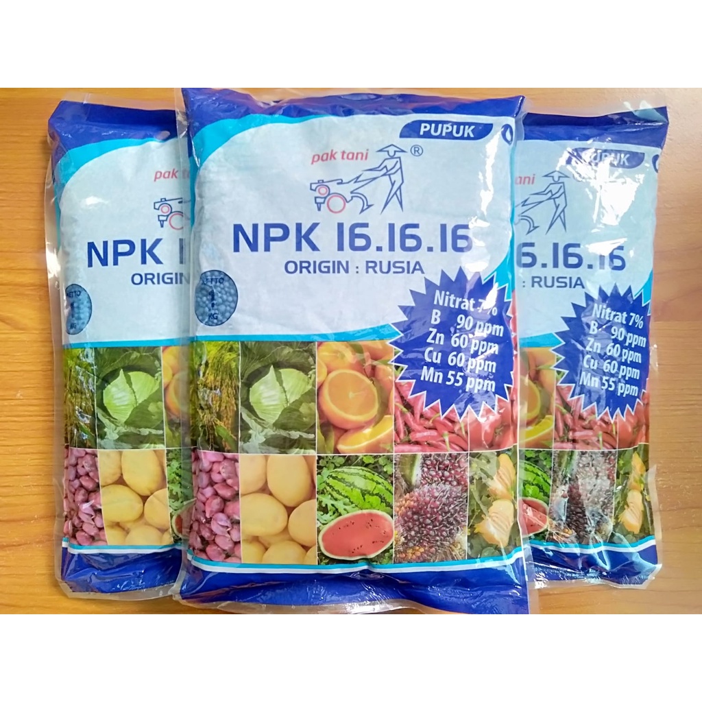 PUPUK NPK 16 16 16 1kg PAK TANI ORIGIN RUSIA 100% Original SAPROTAN UTAMA