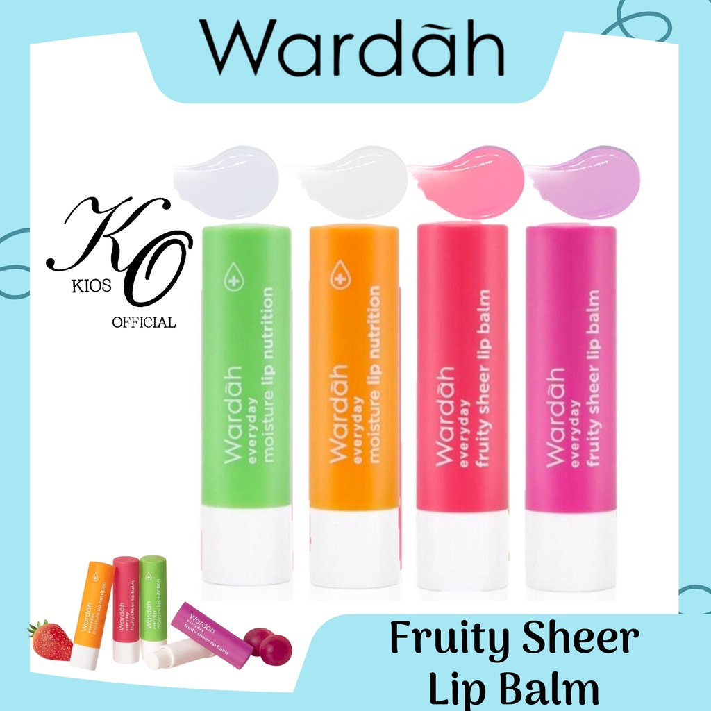 Wardah Everyday Fruity Sheer Lip Balm | Pelembab Bibir