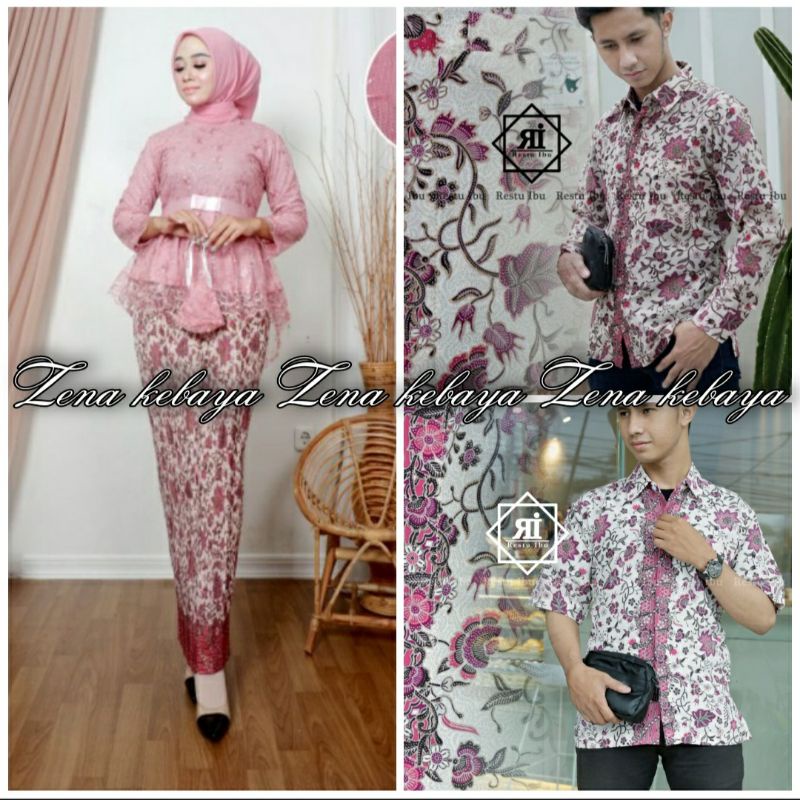 COUPLE KEBAYA AURORA PITA/KEBAYA MODERN/KEBAYA WISUDA/COUPLE KEMEJA BATIK