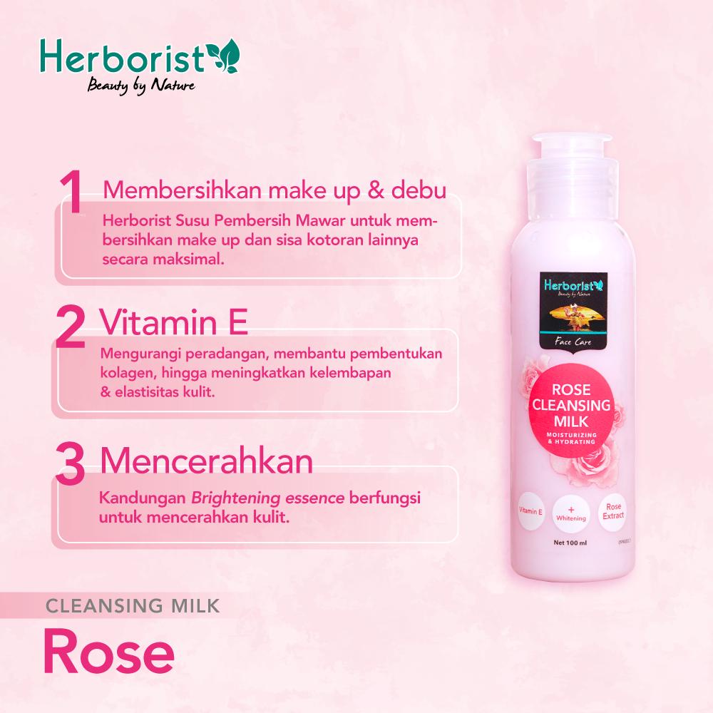 Herborist Rose Water &amp; Cleansing Milk 100ml | Herborist Aloe Vera Micellar Water