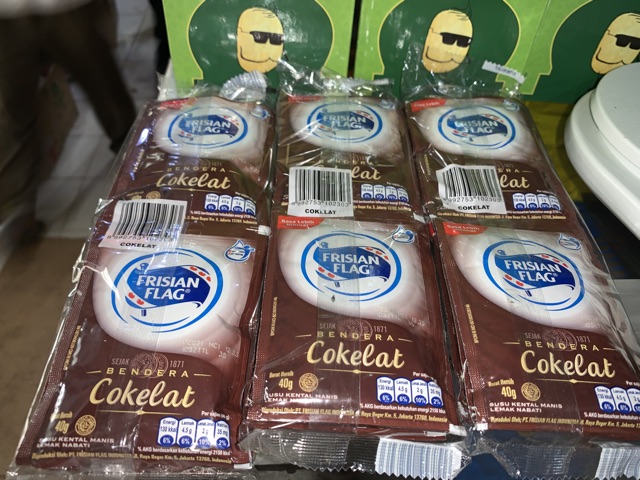 Susu Kental Manis Bendera Frisian Flag COKLAT Renceng isi 6 sachet x  40 gram