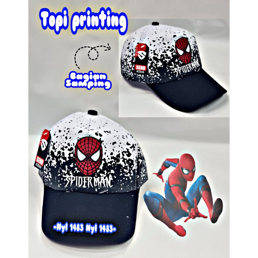 topi anak laki laki karakter / topi anak keren