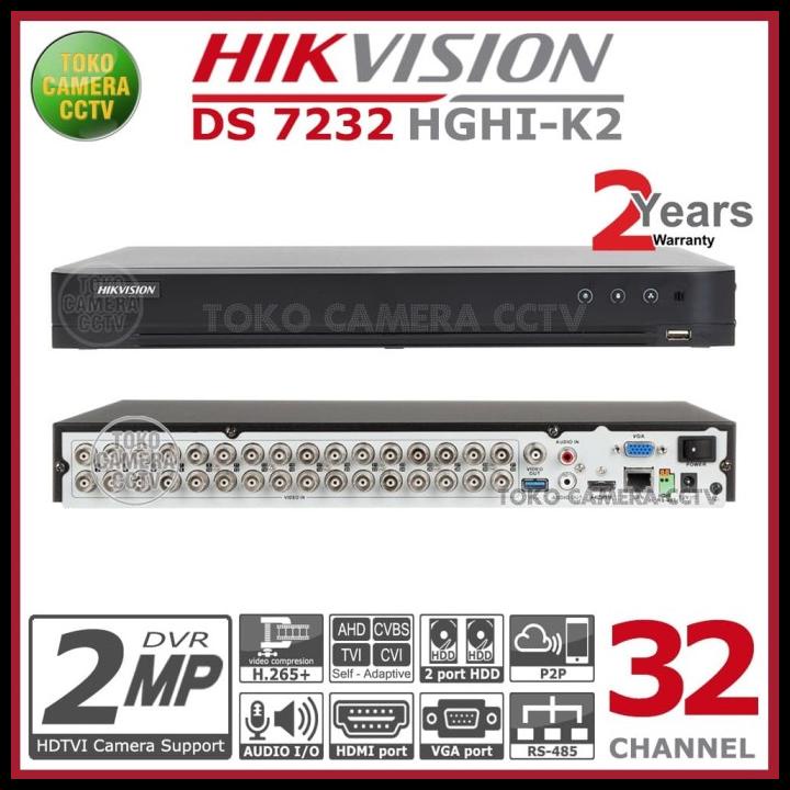 DVR HIKVISION 32 CHANNEL DS-7232HGHI-K2