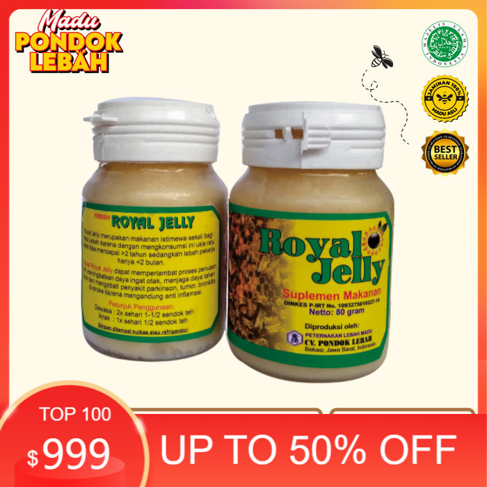 

Royal Jelly 80 gr PONDOK LEBAH