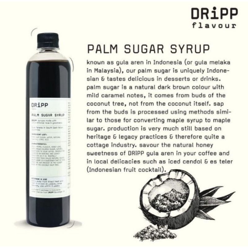 

Dripp syrup minuman sirup palm sugar 760ml