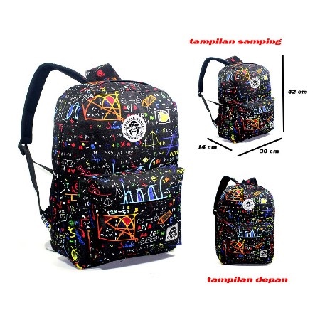 Tas Ransel Pria Tas Sekolah SMP SMA Remaja Backpack Tas Gendong Tas Punggung