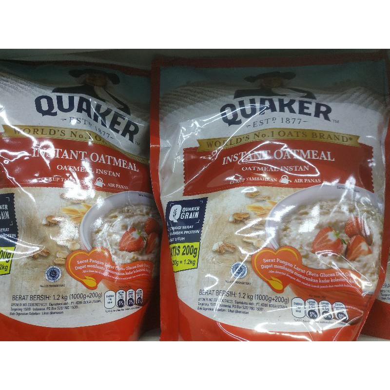 

QUAKER instant oatmeal 1.2kg