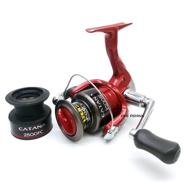 Rel Pancing Reel Spinning Shimano Catana 2500FC 3bb Katrol Pancing Gulungan Pancing
