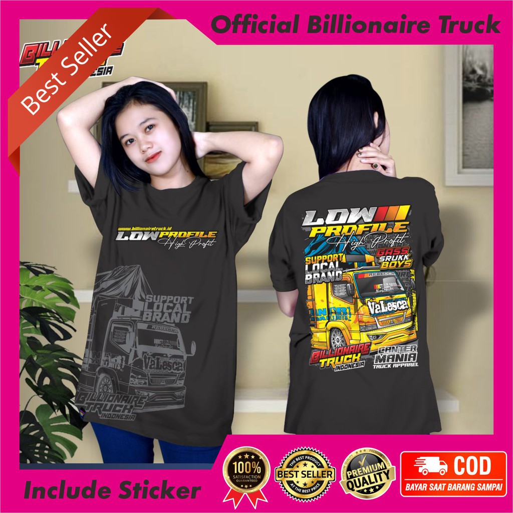 Kaos Truk Valesca Baju Truck Canter Mania Kaos Driver Oleng Baju Gambar Truk Ori Billionaire Truck