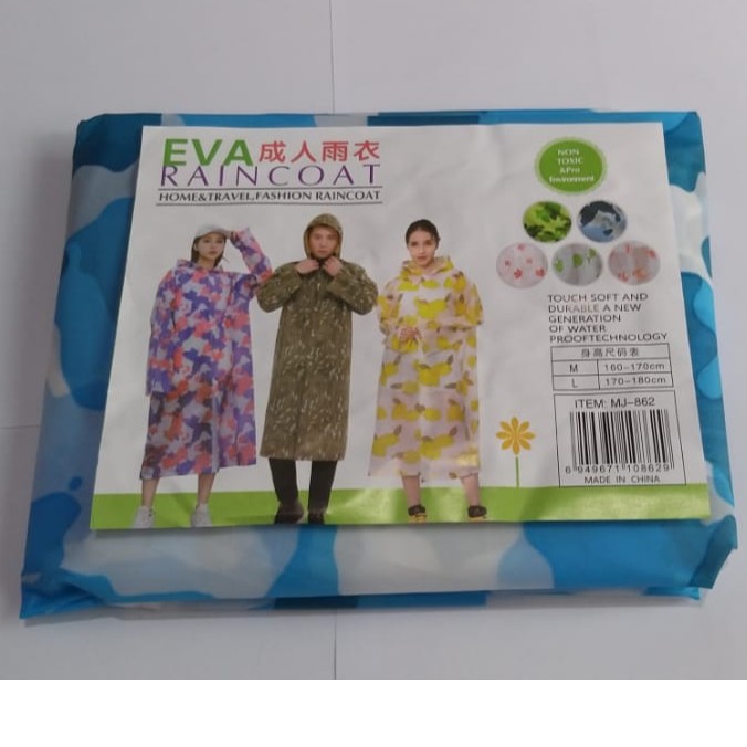 NEW! Jas Hujan EVA Fashion ARMY Malvinas HOME TRAVEL Raincoat Best Quality Jamin Cakep &amp; Original