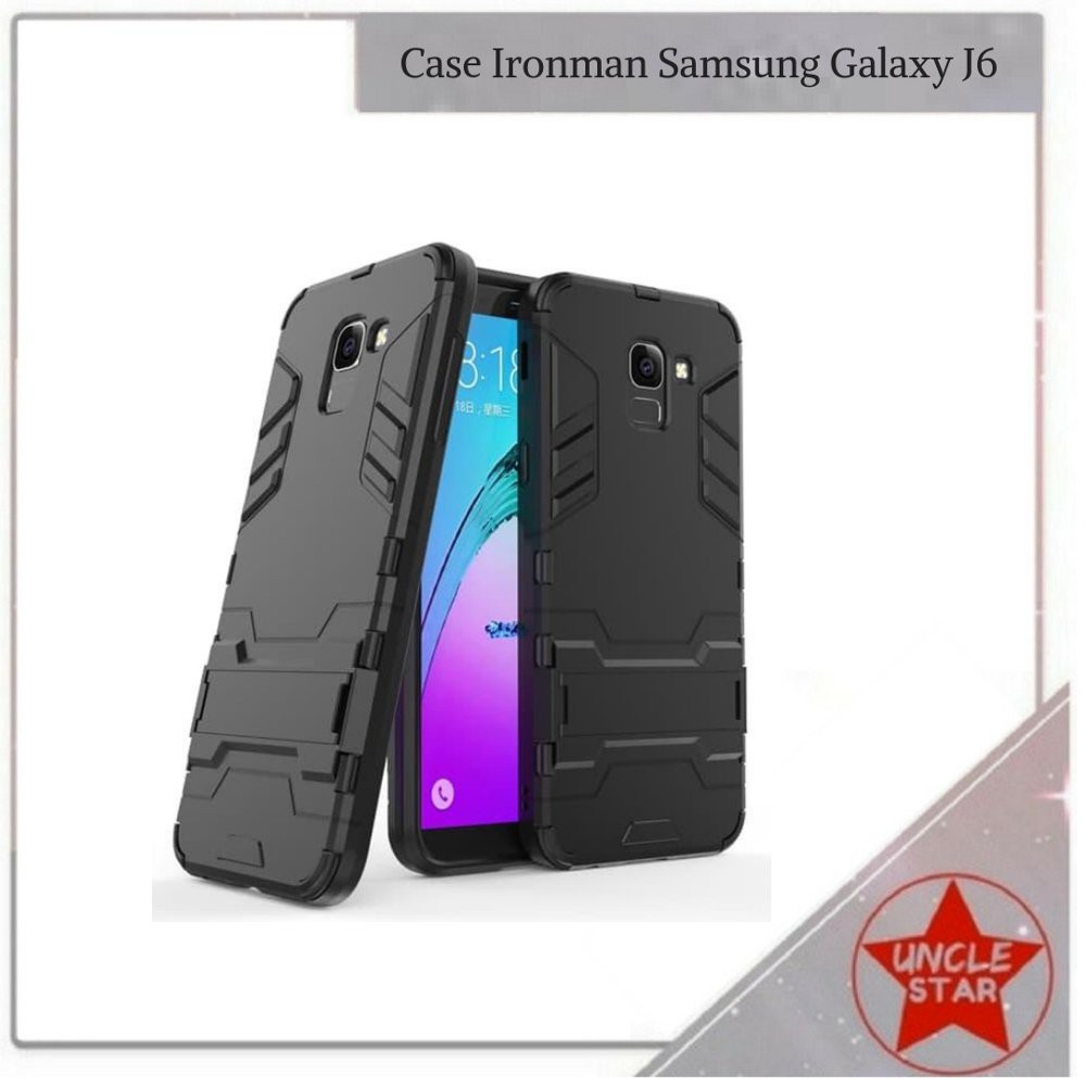 Case Samsung Galaxy J6 2018 Case Ironman Hybrid With Kick Stand