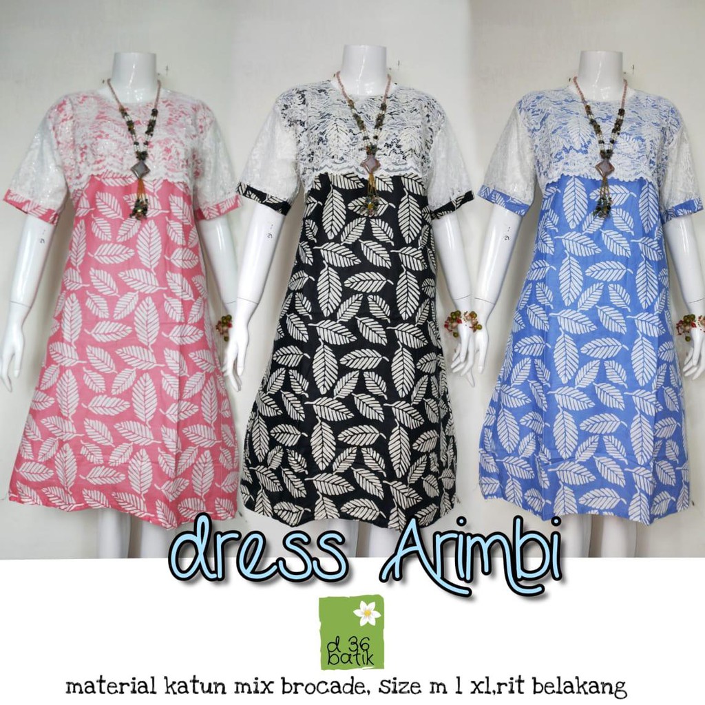 Dress Arimbi Batik Brokat Batik Midi Dress Brukat Pastel Midi Brokat Bruklat Sarimbit Cantik Pesta