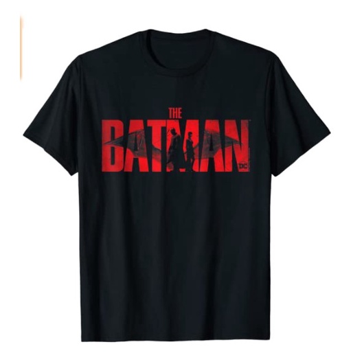 Kaos T-Shirt  Hitam  Film Jadul The Batman 2022