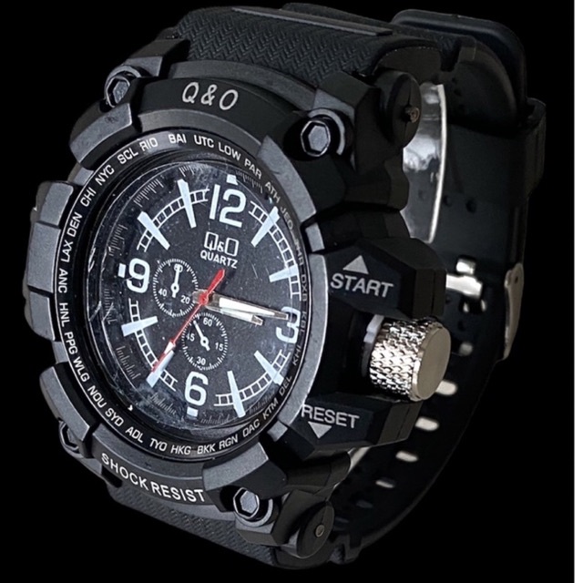 jam tangan pria water resist Q &O