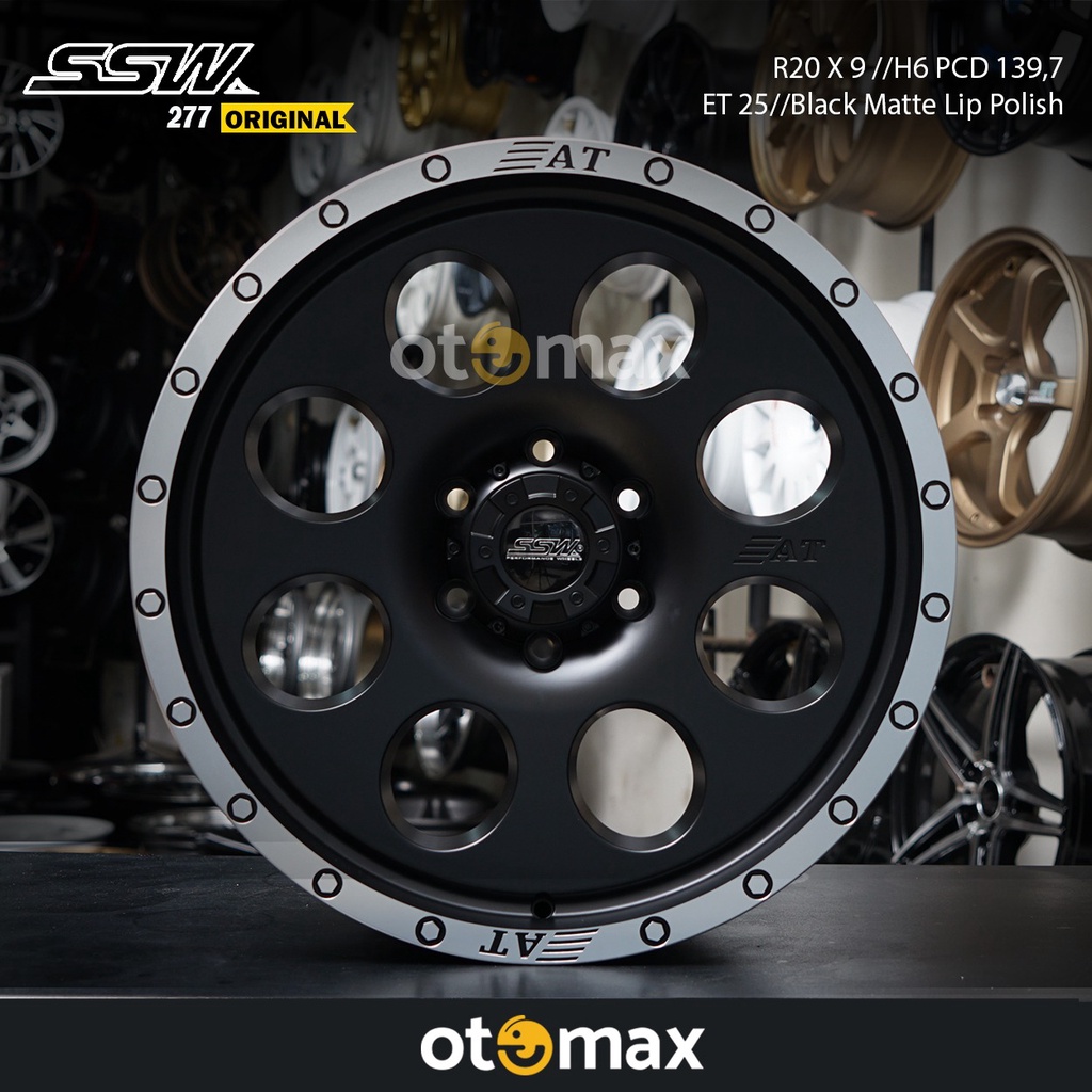 Velg Mobil SSW (S277LP) Original Ring 20 Black Matt Lip Polish