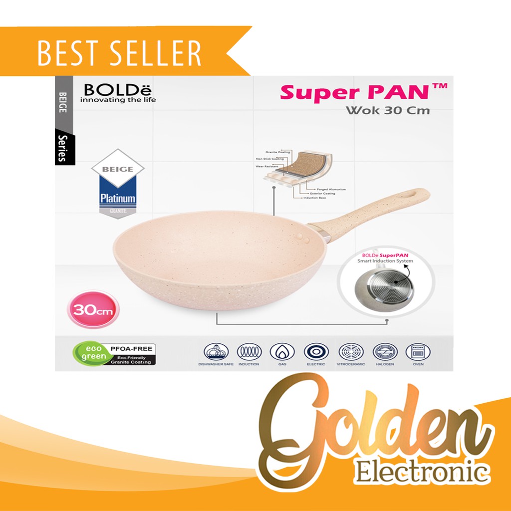 BOLDe Super Pan WOK 30cm BEIGE / BOLDe 30cm WOK