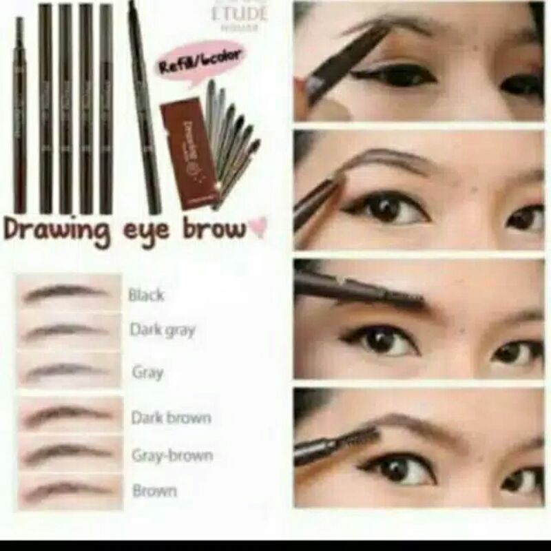 Drawing eyebrow etude