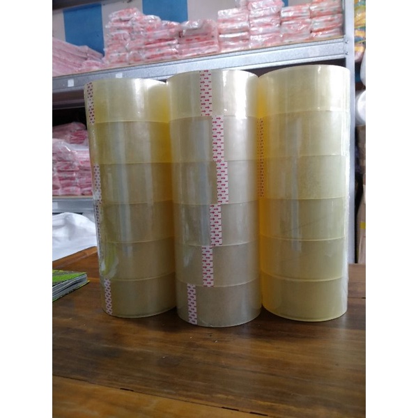 

LAKBAN BENING PUTIH-ISOLASI BENING-SELOTIP isi 6 roll