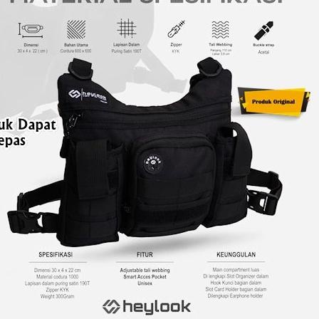 PROMOCHEST BAG PHANTOM TAS DADA PRIA TACTICAL RIG BAG OUTDOOR BARU ORIGINAL HEYLOOK