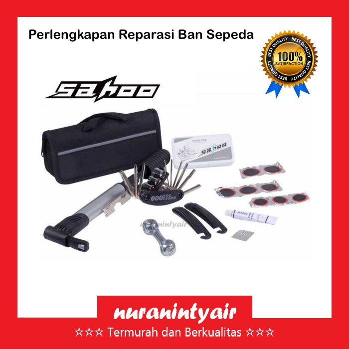 SET Tool Bag Perlengkapan Reparasi Ban Sepeda / Tambal Ban Portable