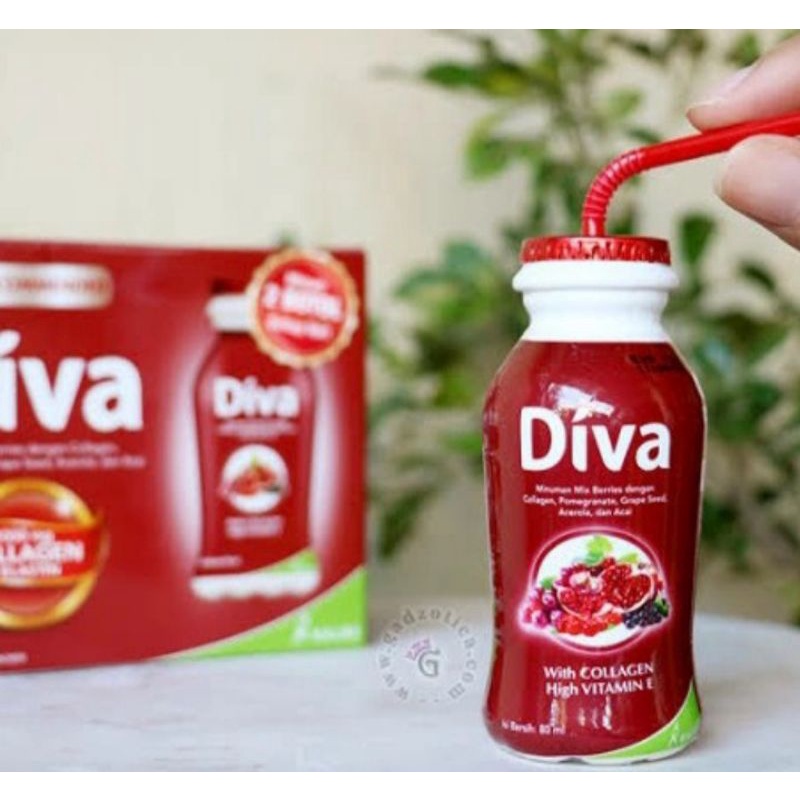 Diva Collagen Drink Berries 1 box isi 6 pcs