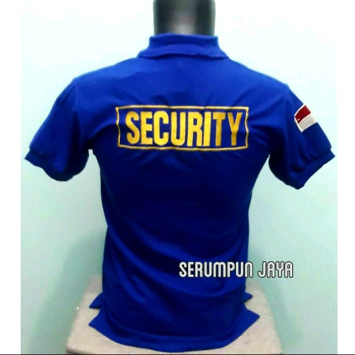 HARGA KHUSUS XXL POLO SECURITY BIRU XXL