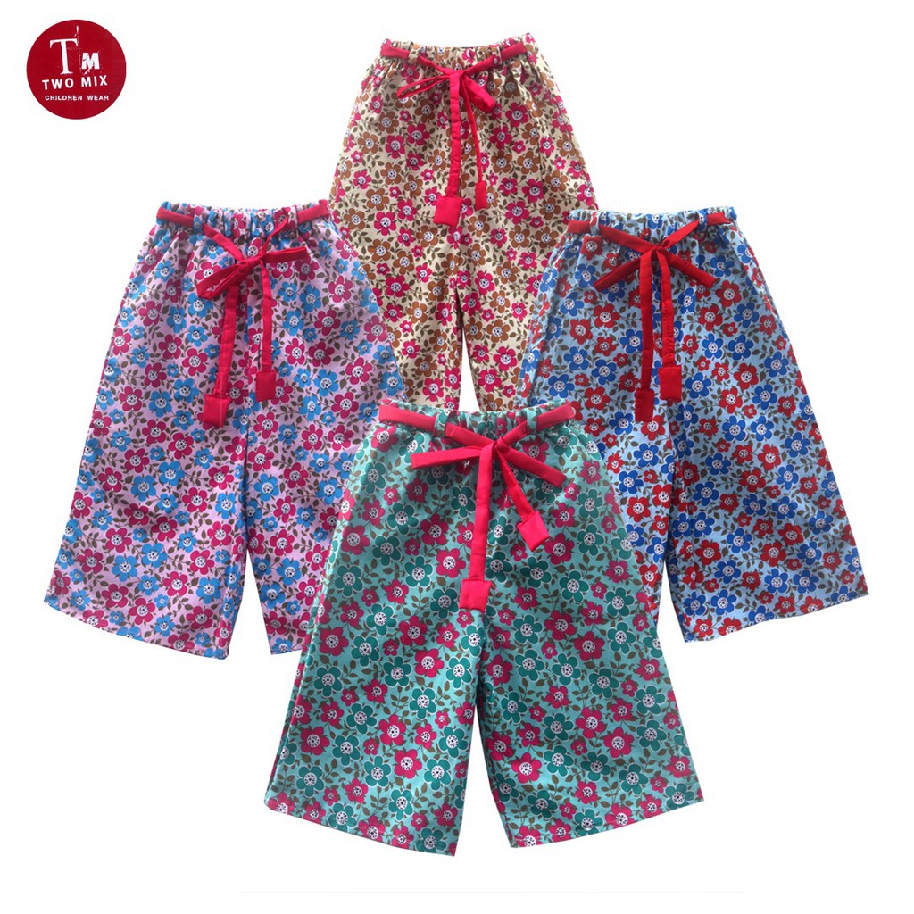 Two Mix Celana Pendek Santai Anak Perempuan / Boxer Kolor Santai Anak 4090