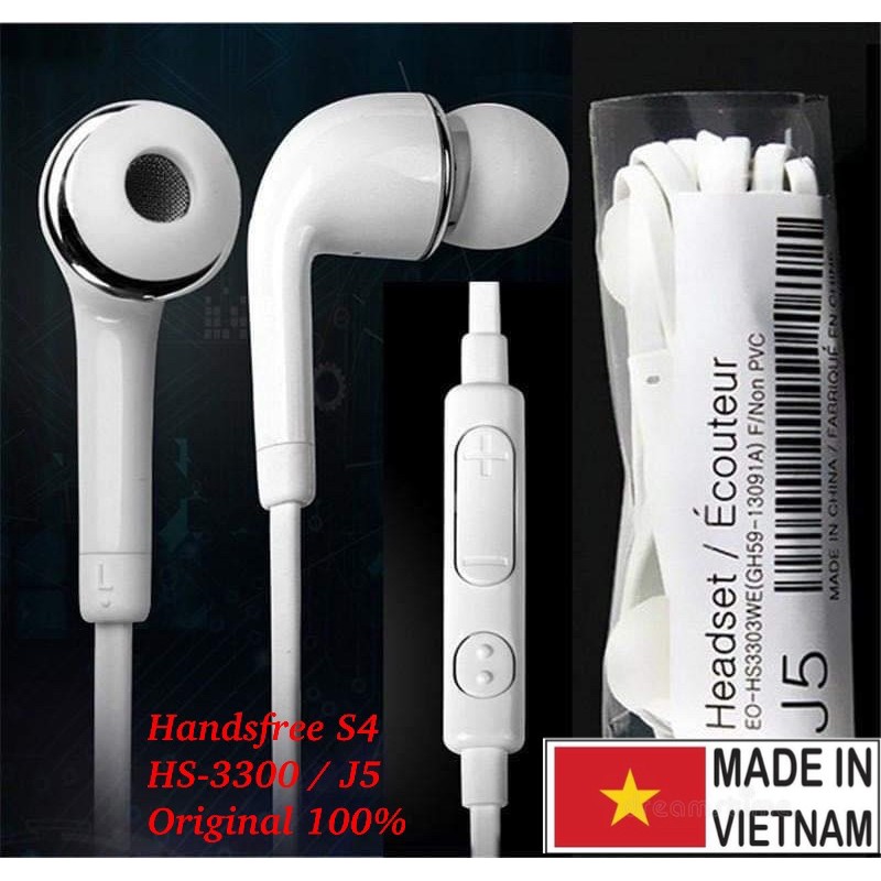 PROMO HANDSFREE SAMSUNG S4/J5 KAPSUL ORIGINAL COPOTAN HS330 EARPHONE WITH VOLUME CONTROL