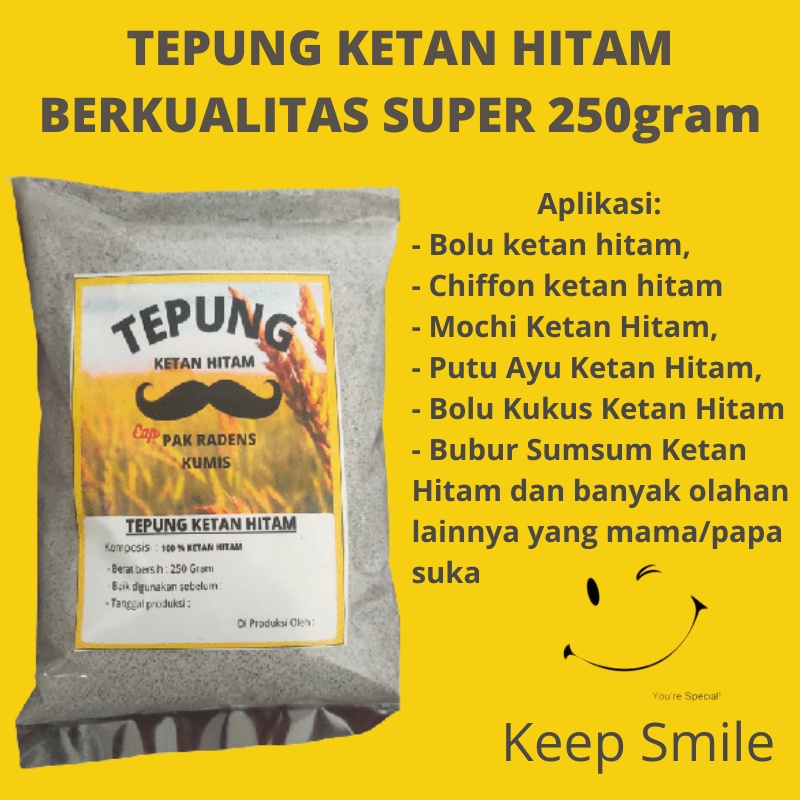 

Tepung Ketan Hitam Super 250gram Berkualitas