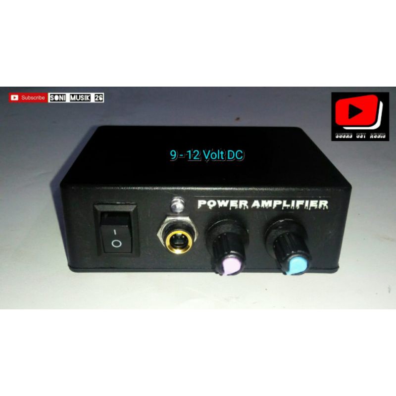 Ampli mini 12volt DC (Bisa pakai aki motor / mobil 12volt)