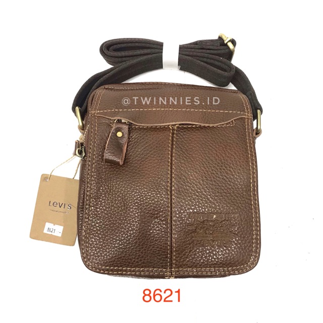 Tas RB KECIL selempang pria kulit import LEVIS 8621