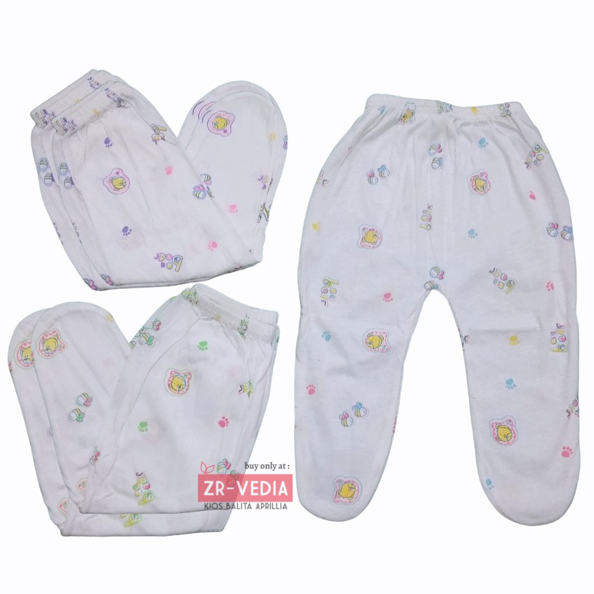 (ISI 6-12 PC) Celana Bayi Tutup Kaki 0-3 Bulan / SNI Perlengkapan Baju Bayi New Born Celana Panjang Baby Laki Perempua Kiosbalitaprillia