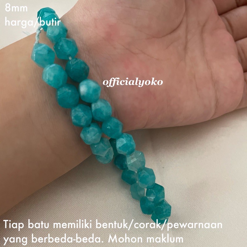 Batu / Bead Stone Asimetris / tidak berbentuk per pcs -/+ 8mm