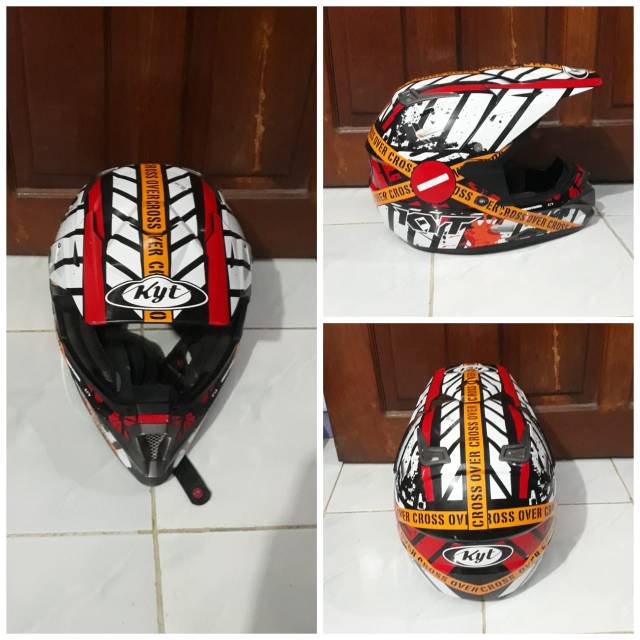 Helm KYT CrossOver Orange Police