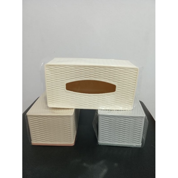 tempat tissue rotan/tempat tissue plastik asvita plast