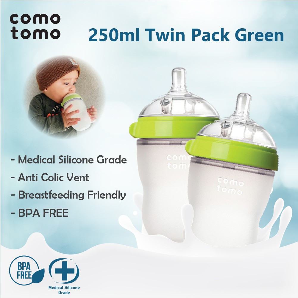 Botol Susu Comotomo Milk Bottle Silicone Original 150ml 250ml