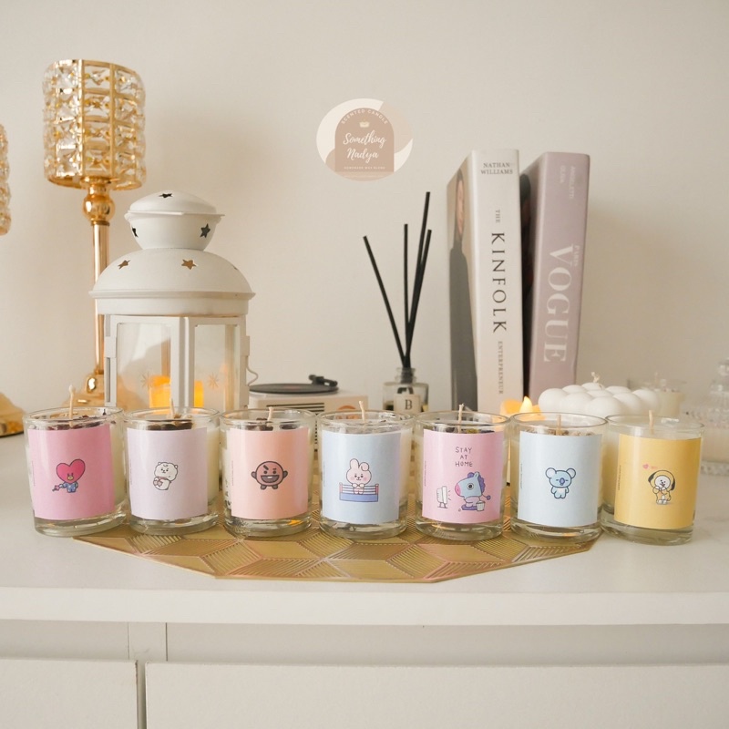 Lilin Aromaterapi BT21 edition (65gr) Scented candle, candle BT21, candle BTS, lilin murah, lilin un