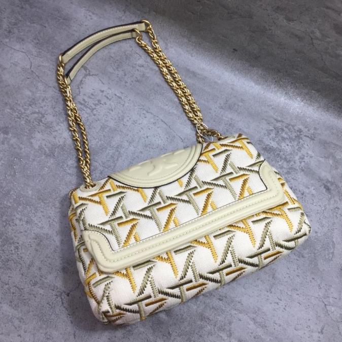 READY TORY BURCH FLEMING SOFT EMBROIDERED CONVERTIBLE SHOULDER BAG G45GB53NJ