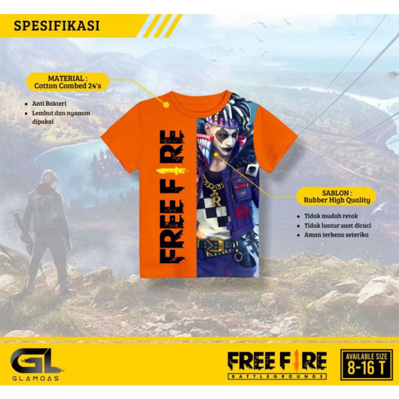 Kaos Free Fire Glamoas