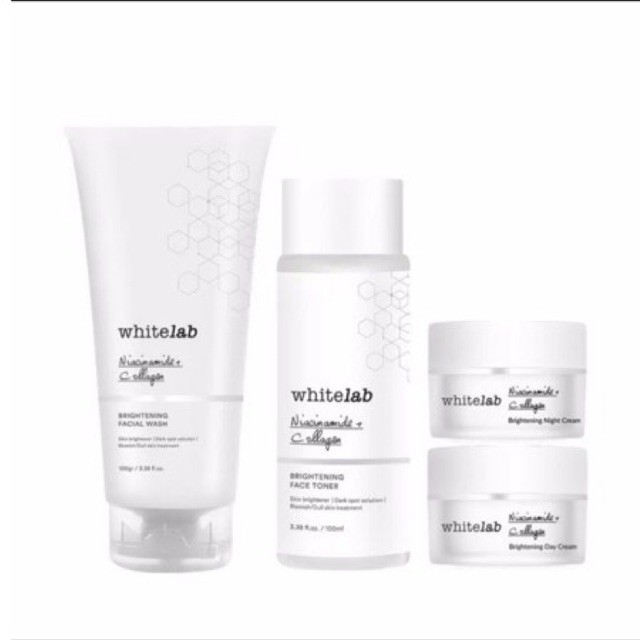 Paket Whitelab brightening Series toner whitelab serum whitelab