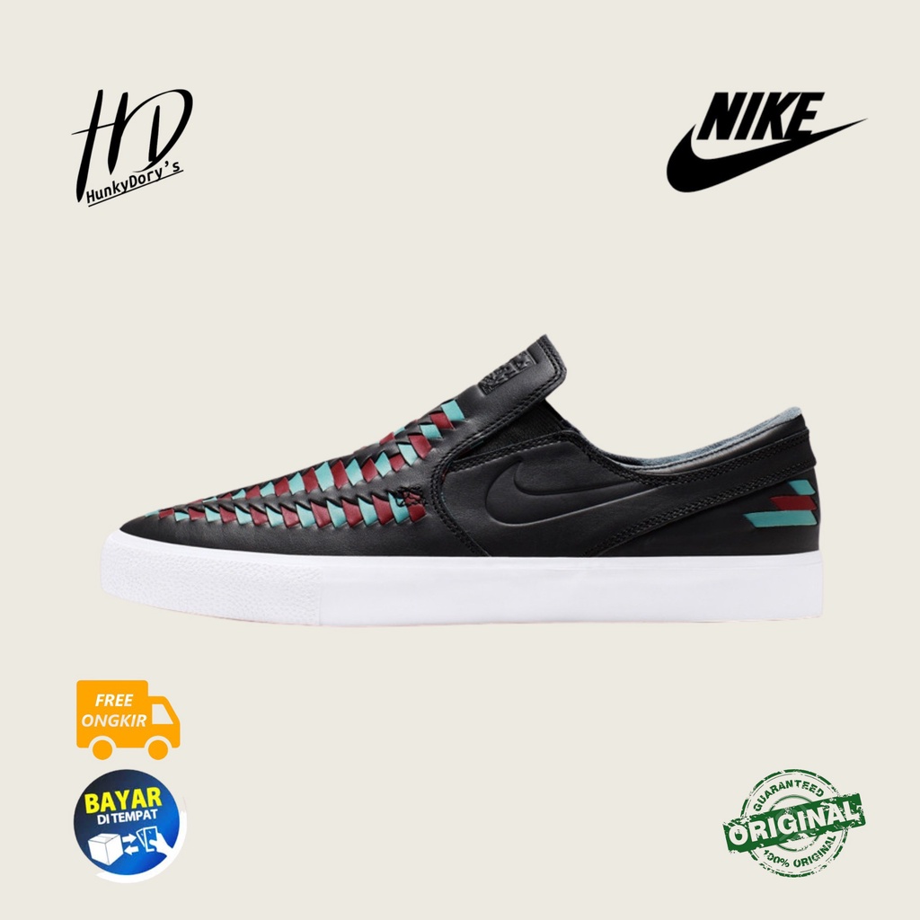 SEPATU SNEAKERS NIKE SB SKATEBOARD ZOOM STEFAN JANOSKI RM SLIP ON CASUAL PRIA ORIGINAL