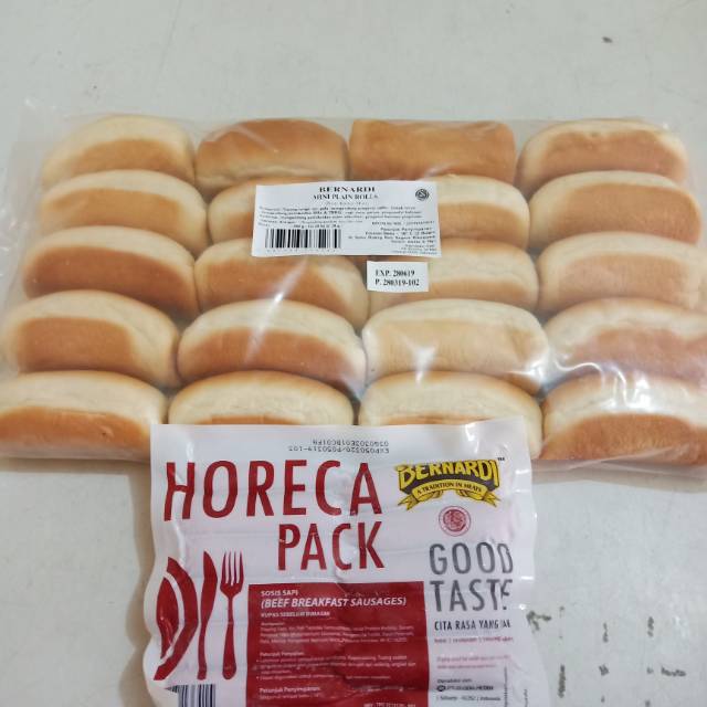 PAKET ROTI HOTDOG DAN SOSIS BERNADI