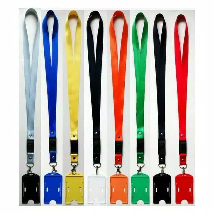 

Tali Lanyard Gantungan Id Card Name tag Polos Bahan Nyilon