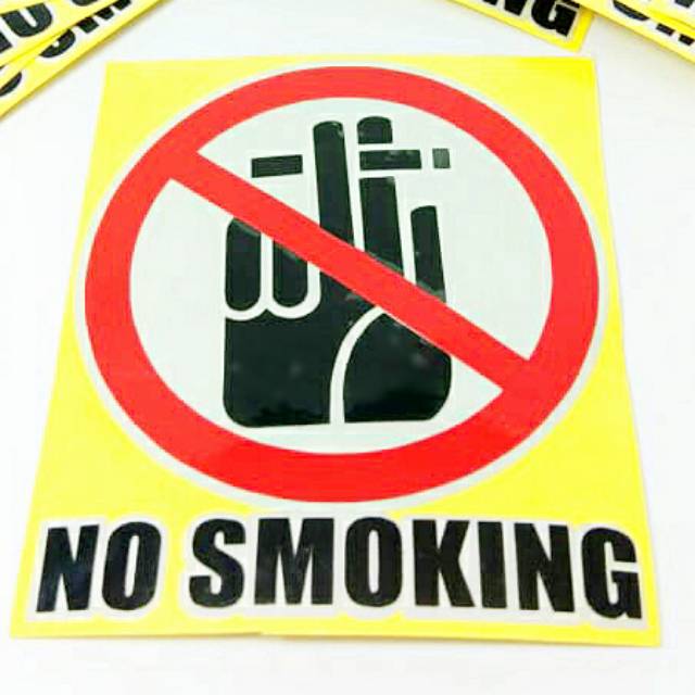 Stiker No Smoking