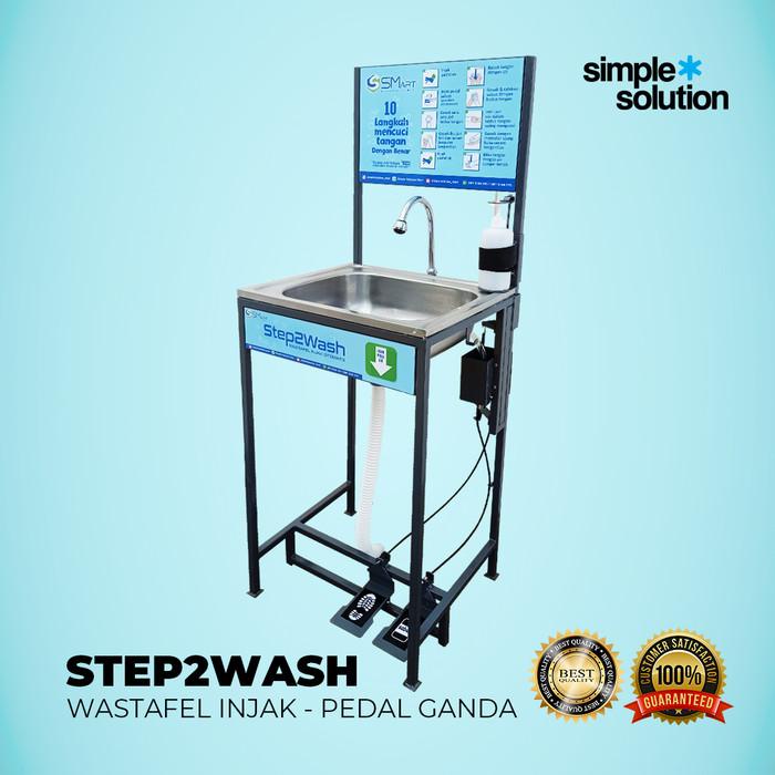 Washtafel Washtafel Injak / Wastafel Injak Portable Kran Injak Step2Wash