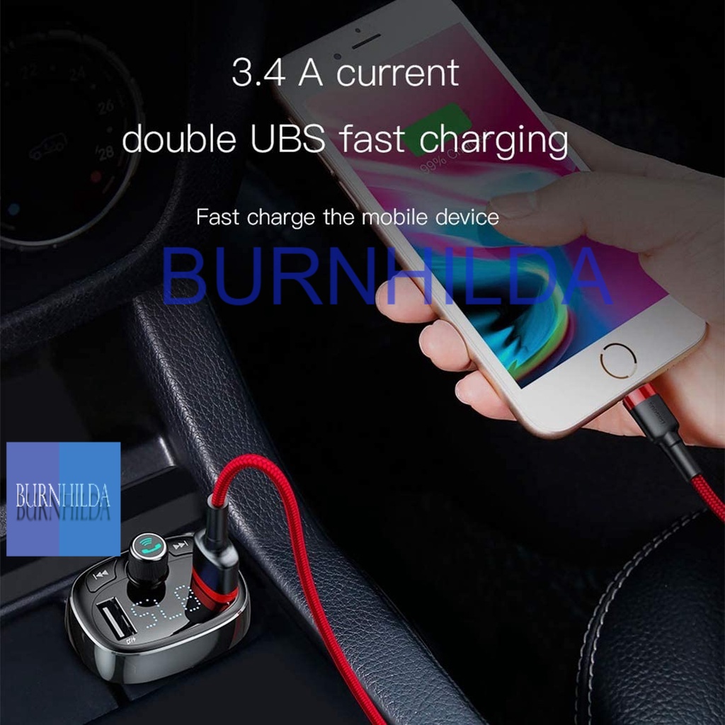 Car Bluetooth 5.0 FM Transmitter 3 USB + TF Slot CCTM Bluetooth Car Adapter, V5.0 Bluetooth FM Transmitter for Car, Bluetooth Radio for Car, MP3 Player with PD/USB Quick Charge, Hands Free Calling, 3 Playing Mode mobil motor burnhilda