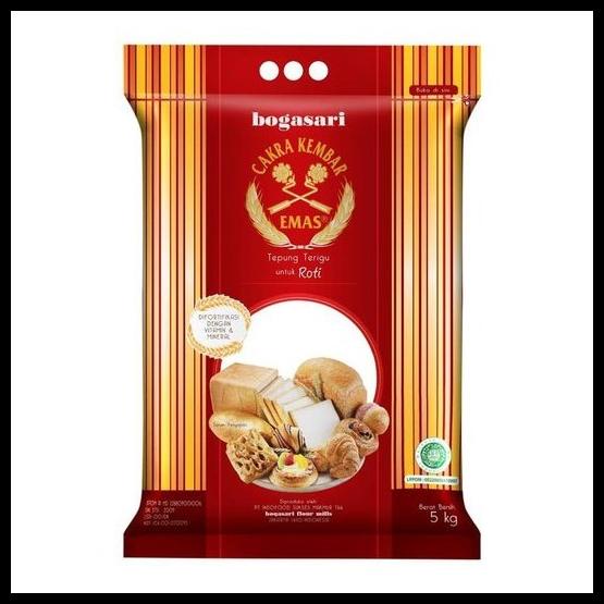 

TERBARUU!! Tepung Cakra Kembar Emas 5kg KEMASAN ASLI PABRIK [BUKAN REPACK] SALE